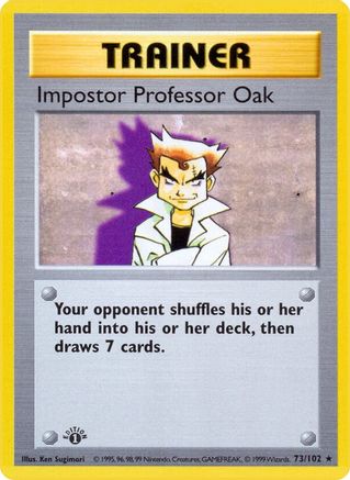 Impostor Professor Oak - Base Set Shadowless Unlimited
