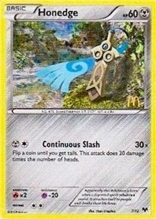 Honedge - 7/12/12 - McDonalds Promos 2014 Holofoil