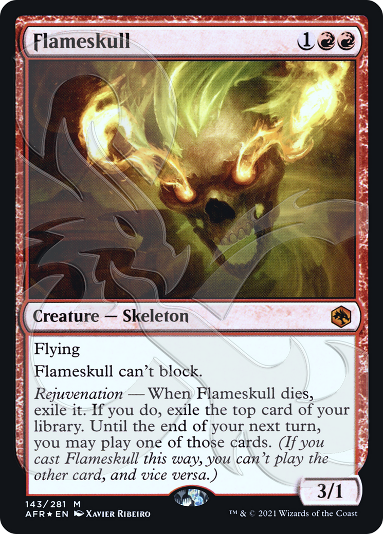 Flameskull (AFR&-143) - Adventures in the Forgotten Realms Promos Foil