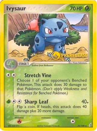 Ivysaur - 35/100 (Prerelease) - Nintendo Promos Holofoil