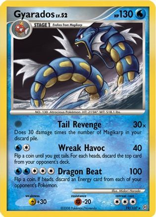 Gyarados - 19/100 (DP Stormfront) - Deck Exclusives Holofoil