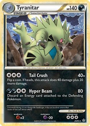 Tyranitar - 26/95 (HGSS Unleashed) - Deck Exclusives Holofoil
