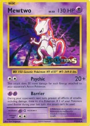 Mewtwo (XY Evolutions Prerelease) - XY Promos Holofoil
