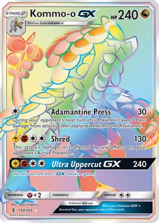 Kommo-o GX (Secret)/145 - SM Guardians Rising Holofoil