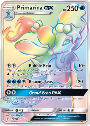 Primarina GX (Secret)/145 - SM Guardians Rising Holofoil