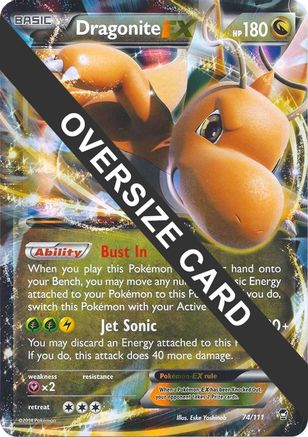 Dragonite EX - 74/111 - Jumbo Cards Holofoil
