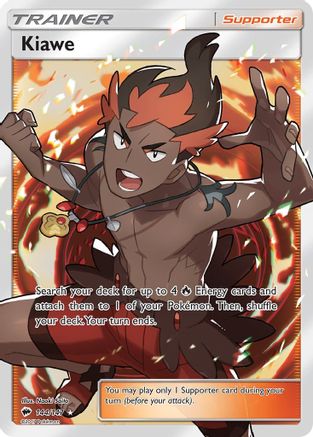 Kiawe (Full Art) 144/147 - SM Burning Shadows Holofoil