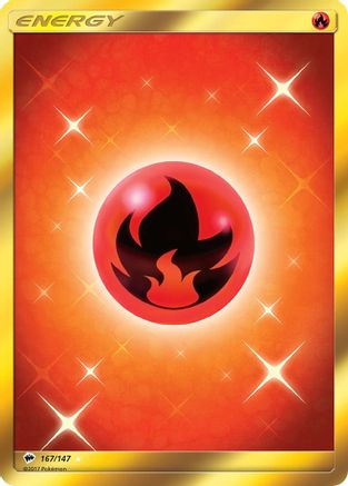 Fire Energy (Secret)/147 - SM Burning Shadows Holofoil