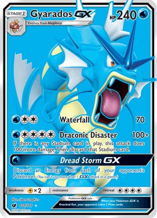 Gyarados GX (Full Art)/111 - SM Crimson Invasion Holofoil