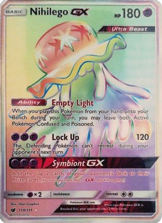 Nihilego GX (Secret)/111 - SM Crimson Invasion Holofoil