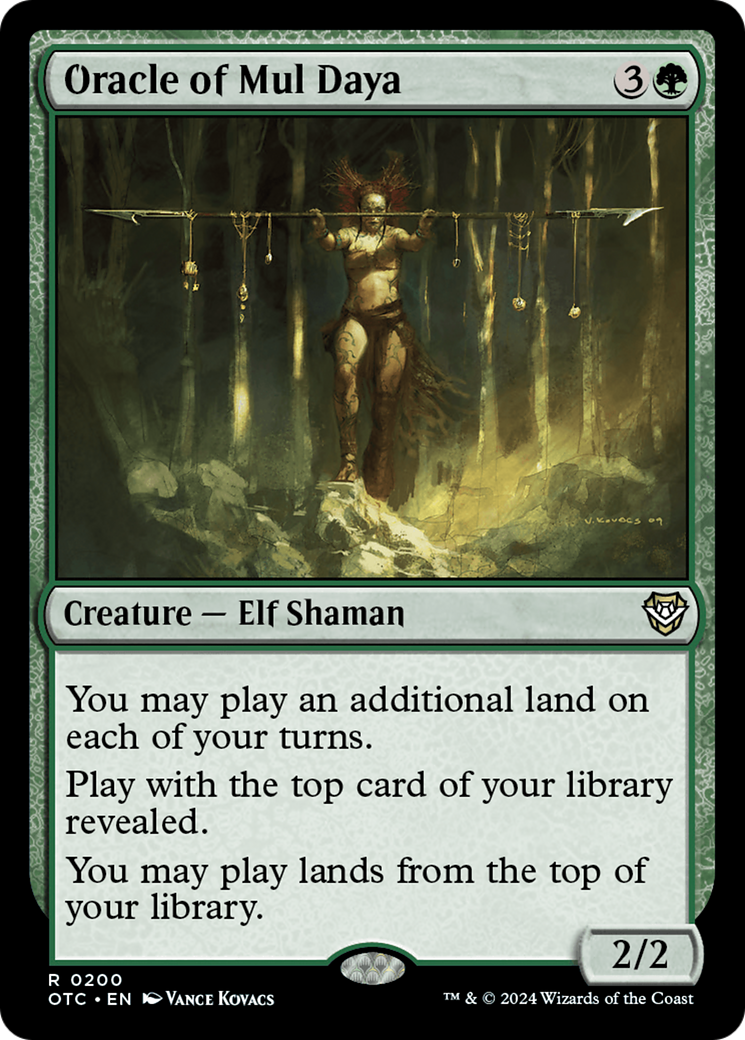 Oracle of Mul Daya (OTC-200) - Outlaws of Thunder Junction Commander