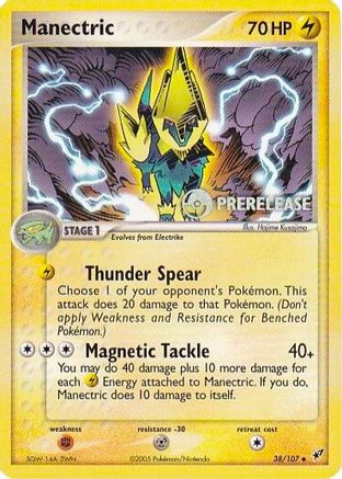 Manectric - 38/107 (Prerelease) - Nintendo Promos