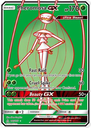 Pheromosa GX (Full Art)/156 - SM Ultra Prism Holofoil