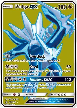 Dialga GX (Full Art)/156 - SM Ultra Prism Holofoil
