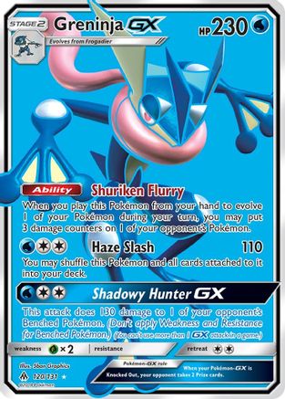 Greninja GX (Full Art)/131 - SM Forbidden Light Holofoil