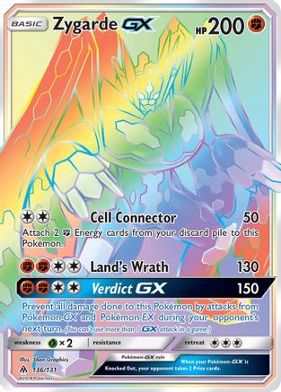 Zygarde GX (Secret)/131 - SM Forbidden Light Holofoil