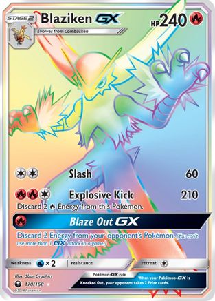 Blaziken GX (Secret)/168 - SM Celestial Storm Holofoil