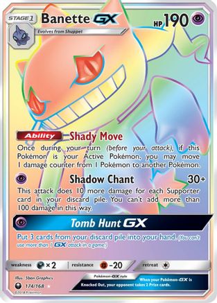 Banette GX (Secret)/168 - SM Celestial Storm Holofoil