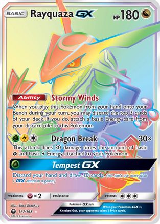 Rayquaza GX (Secret)/168 - SM Celestial Storm Holofoil