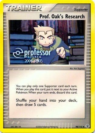 Prof. Oak's Research (2004-2005) - Professor Program Promos