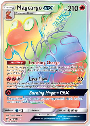Magcargo GX (Secret)/214 - SM Lost Thunder Holofoil