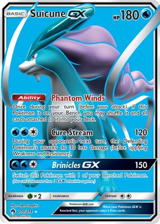 Suicune GX (Full Art)/214 - SM Lost Thunder Holofoil