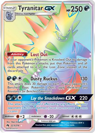 Tyranitar GX (Secret)/214 - SM Lost Thunder Holofoil