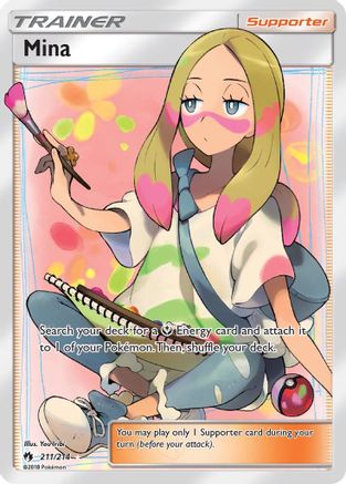 Mina (Full Art)/214 - SM Lost Thunder Holofoil