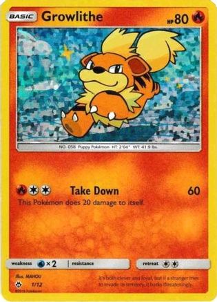 Growlithe - 1/12/12 - McDonalds Promos 2018 Holofoil