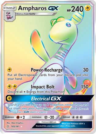 Ampharos GX (Secret)/181 - SM Team Up Holofoil