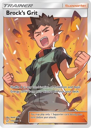 Brock's Grit (Full Art)/181 - SM Team Up Holofoil