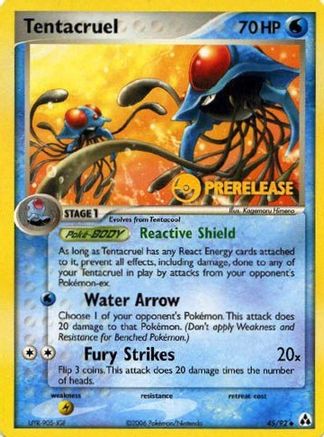 Tentacruel - 45/92 (Prerelease) - Nintendo Promos