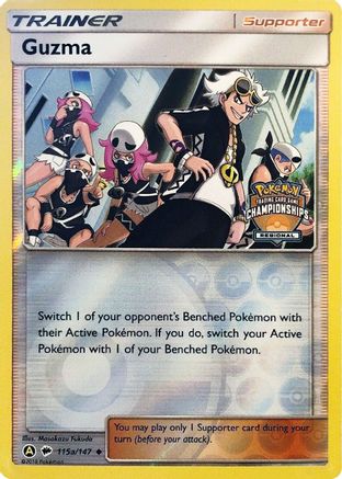 Guzma - 115a/147 (Regional Championships) - League & Championship Cards Reverse Holofoil