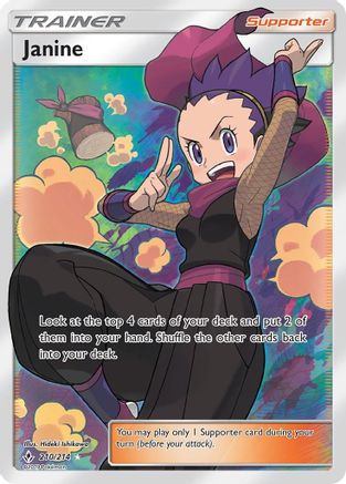 Janine (Full Art)/214 - SM Unbroken Bonds Holofoil