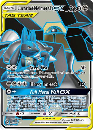 Lucario & Melmetal GX (Full Art)/214 - SM Unbroken Bonds Holofoil