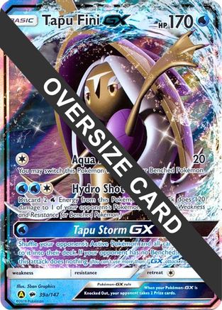 Tapu Fini GX - 39a/147 - Jumbo Cards Holofoil