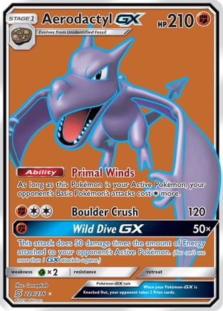 Aerodactyl GX (Full Art)/236 - SM Unified Minds Holofoil