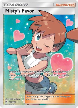 Misty's Favor (Full Art)/236 - SM Unified Minds Holofoil