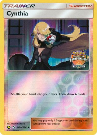 Cynthia - 119a/156 (Regional Championships)/156 - League & Championship Cards Reverse Holofoil