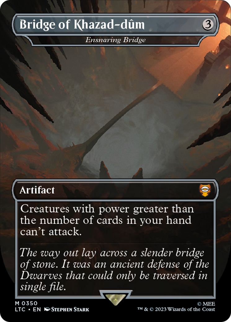Bridge of Khazad-dum - Ensnaring Bridge (LTC-350) - Tales of Middle-earth Commander / Bridge of Khazad-dûm (Borderless)