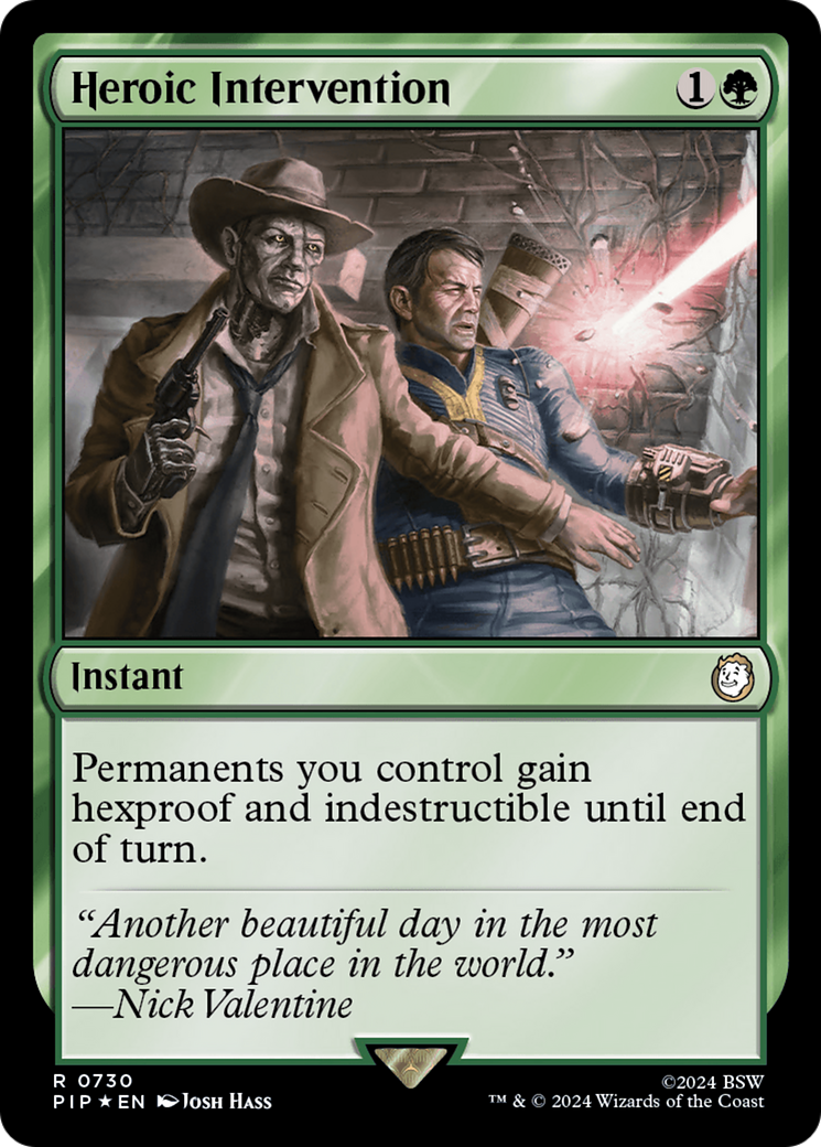 Heroic Intervention (Surge Foil) (PIP-730) - Fallout Foil