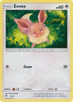 Eevee - 12/12/12 - McDonalds Promos 2019 Holofoil