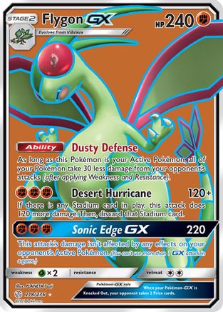 Flygon GX (Full Art)/236 - SM Cosmic Eclipse Holofoil