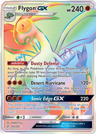 Flygon GX (Secret)/236 - SM Cosmic Eclipse Holofoil