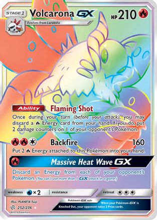 Volcarona GX (Secret)/236 - SM Cosmic Eclipse Holofoil