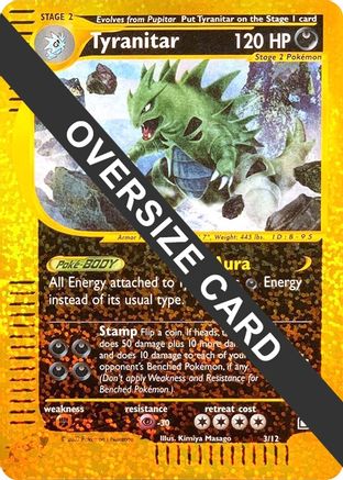 Tyranitar - 3/12 - Jumbo Cards Reverse Holofoil