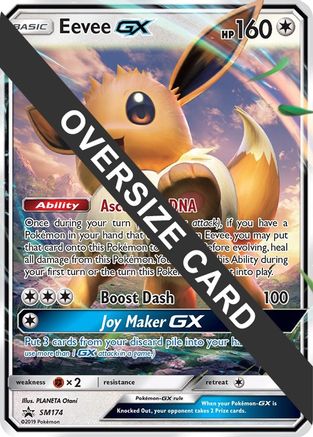 Eevee GX - SM174 (SM Black Star Promo) - Jumbo Cards Holofoil