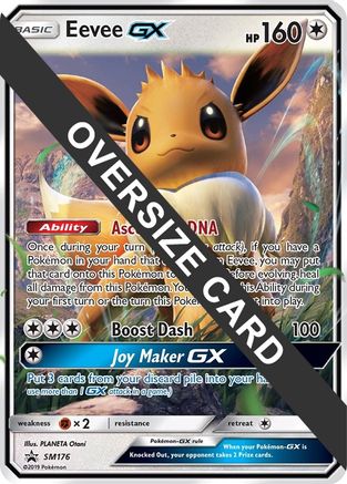 Eevee GX - SM176 (SM Black Star Promo) - Jumbo Cards Holofoil