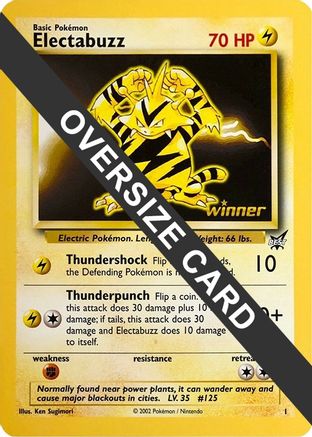 Electabuzz - 1 (Best of Game 1 Promo) - Jumbo Cards