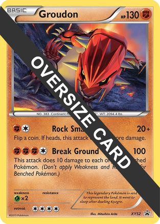 Groudon - XY52 (XY Black Star Promo) - Jumbo Cards Holofoil